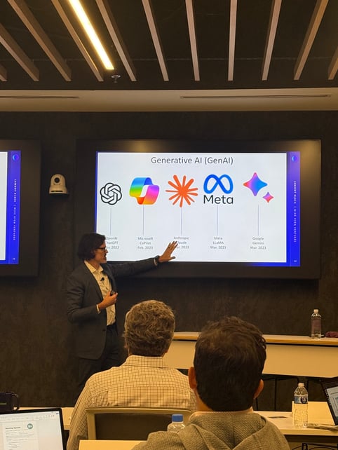 Dr Lamont Black of Filene presents for State National's Client Advisory Council